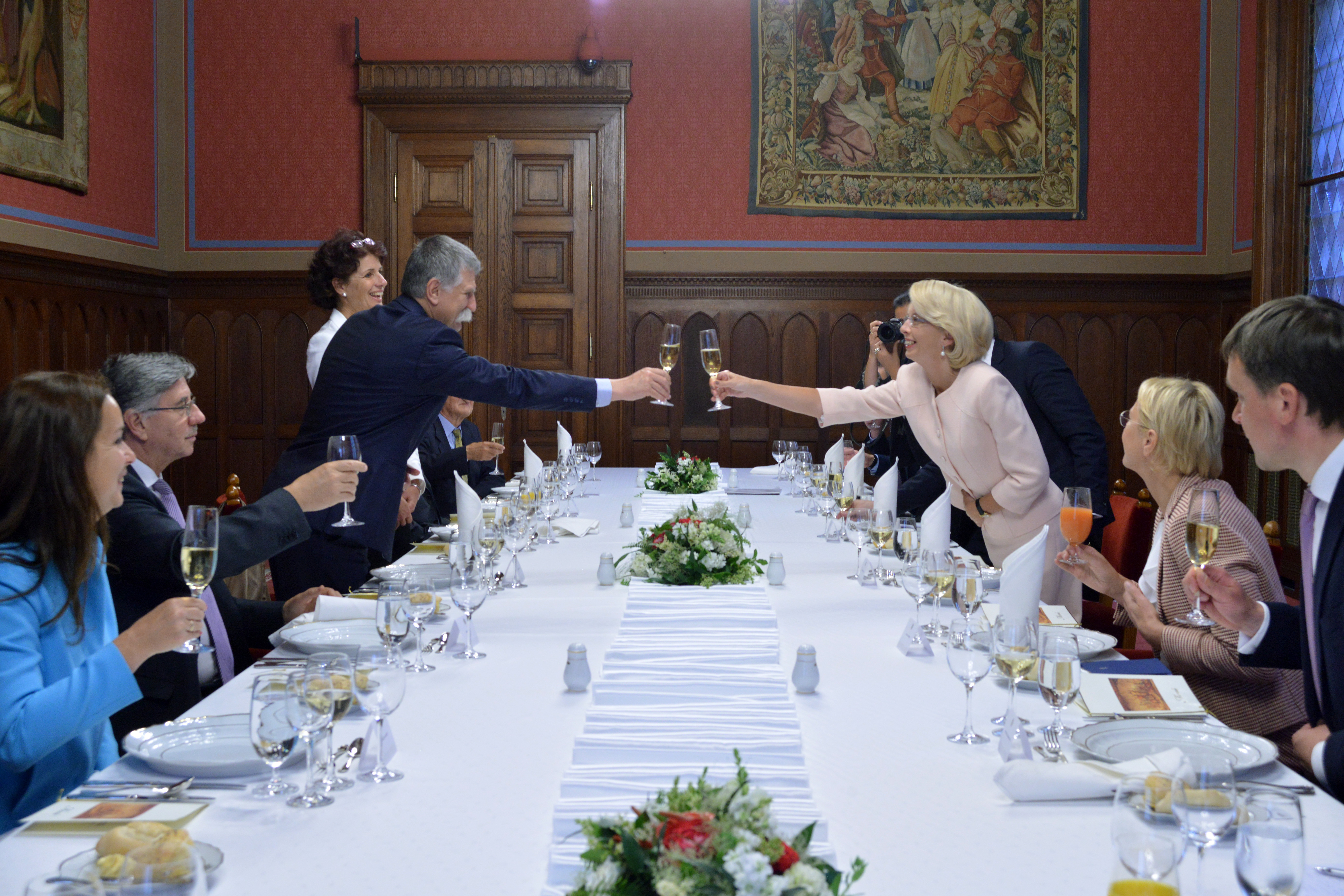  Inara Murniece on official visit to Budapest
