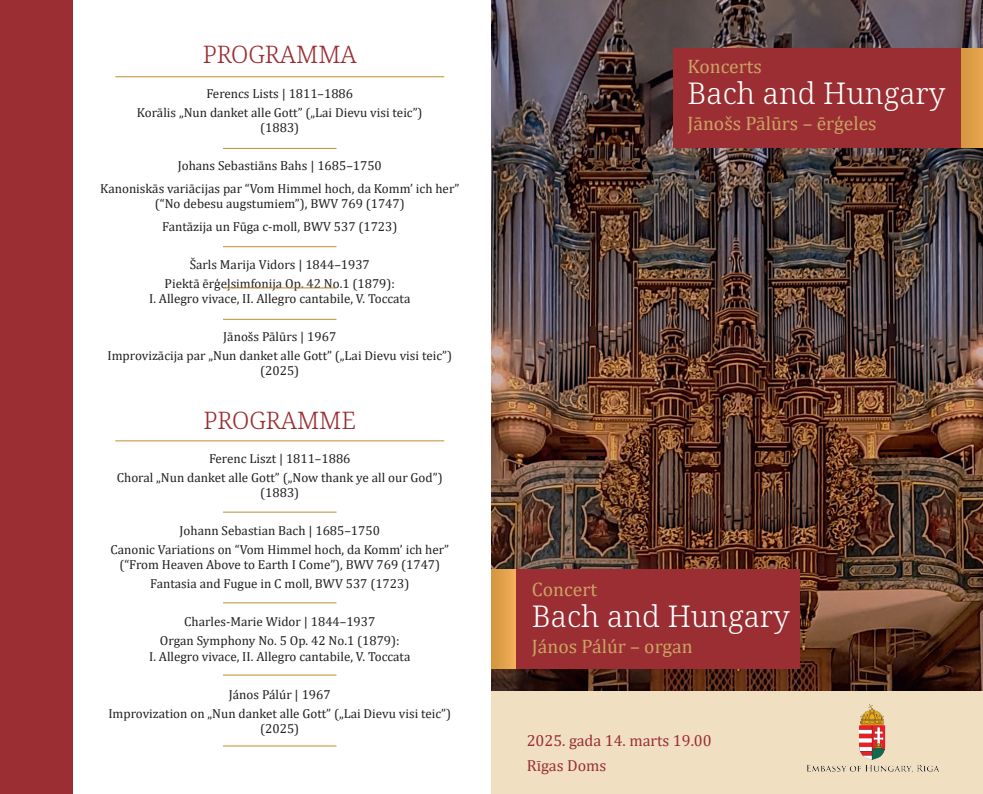 A koncert programja