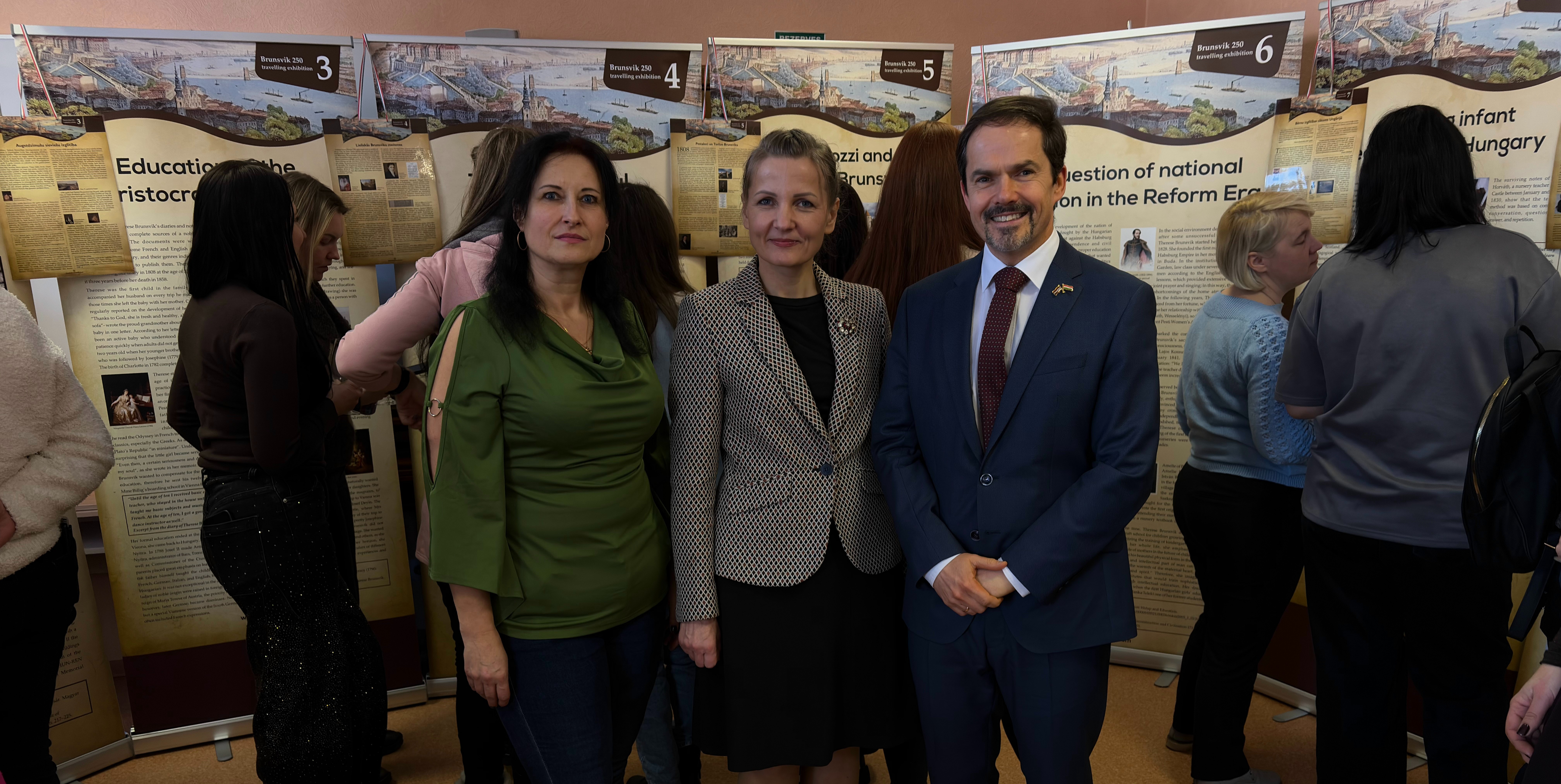 Brunszvik-kiállítás megnyitója Jēkabpils városában