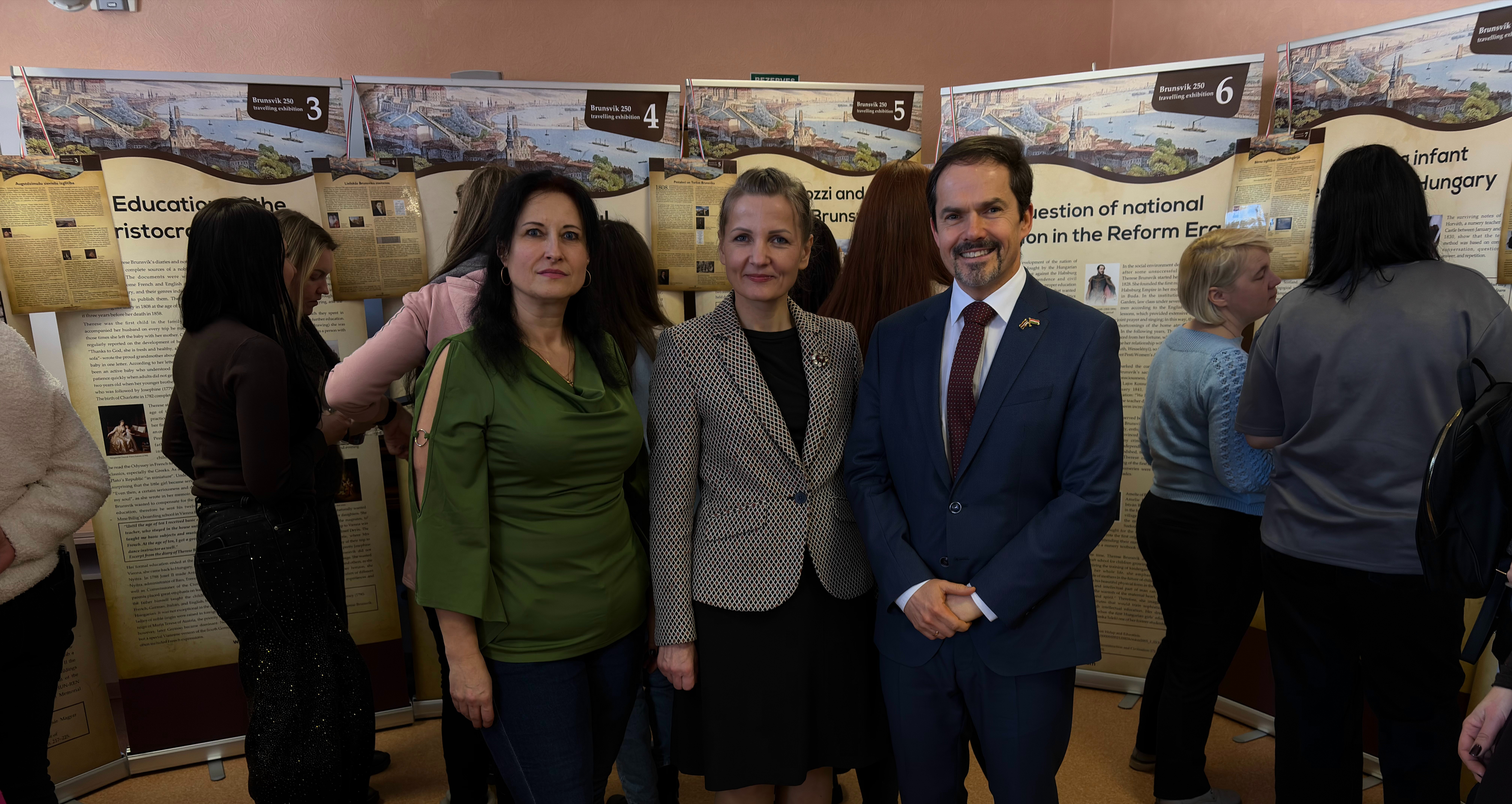 Opening of our exhibition on Teréz Brunszvik in Jēkabpils